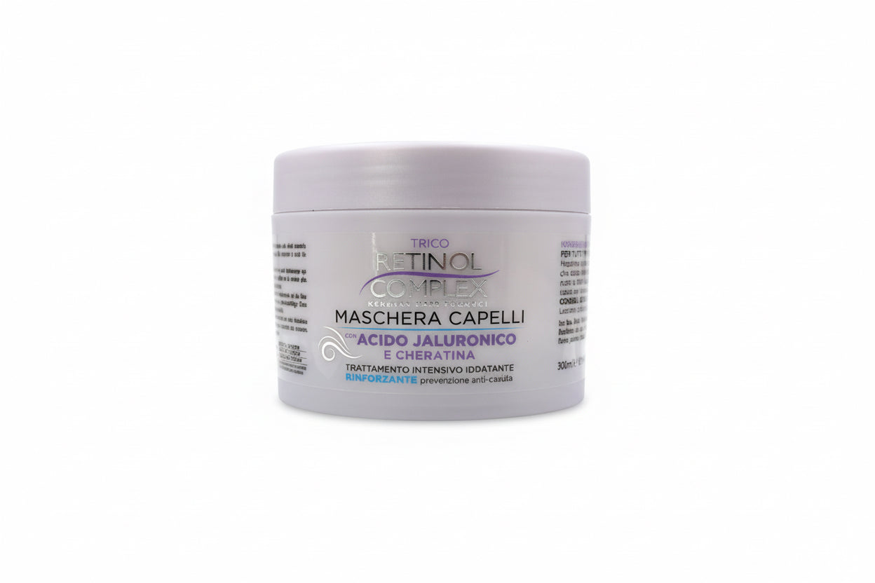 RETINOL COMPLEX - MASCHERA CAPELLI CON ACIDO JALURONICO
E CHERATINA. 300ml