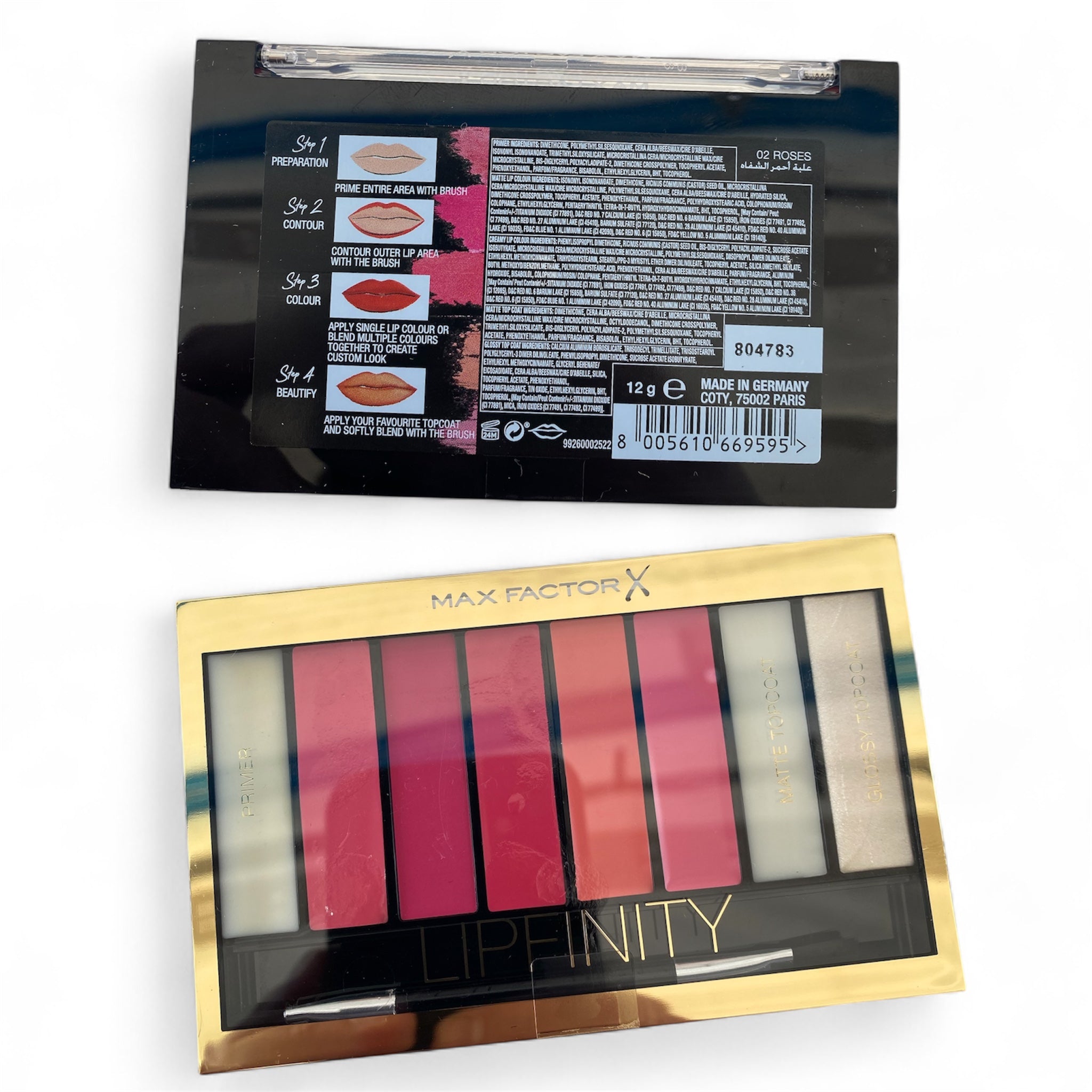 MAX FACTOR - LIPFINITY LIP PALETTE 4STEPS.