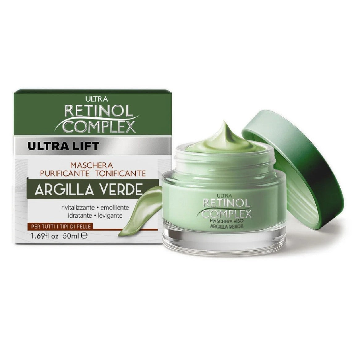 RETINOL COMPLEX - MASCHERA
ARGILLA VERDE. 50ml