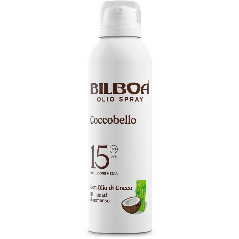 BILBOA - COCCOBELLO OLIO SPRAY SPF15 PROTEZIONE MEDIA CON OLIO DI COCCO. 150 ML