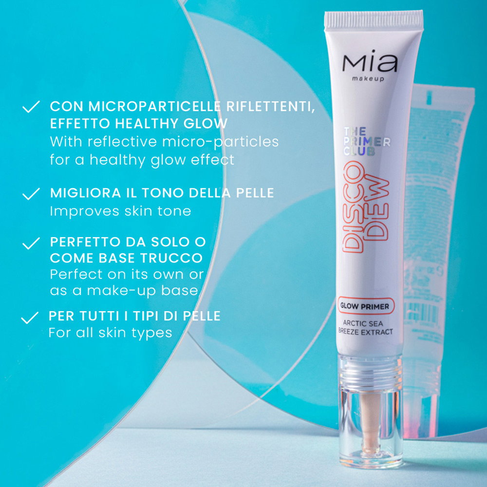 MIA  MAKE UP -  PRIMER VISO ILLUMINANTE,ADATTO A TUTTI I TIPI DI PELLE.