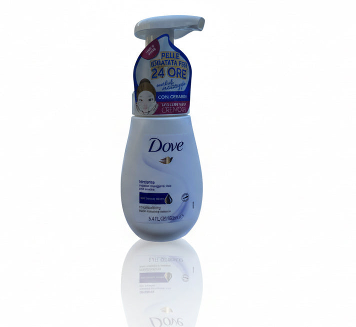 DOVE - MOUSSE DETERGENTE VISO PELLI SECCHE. 160ml