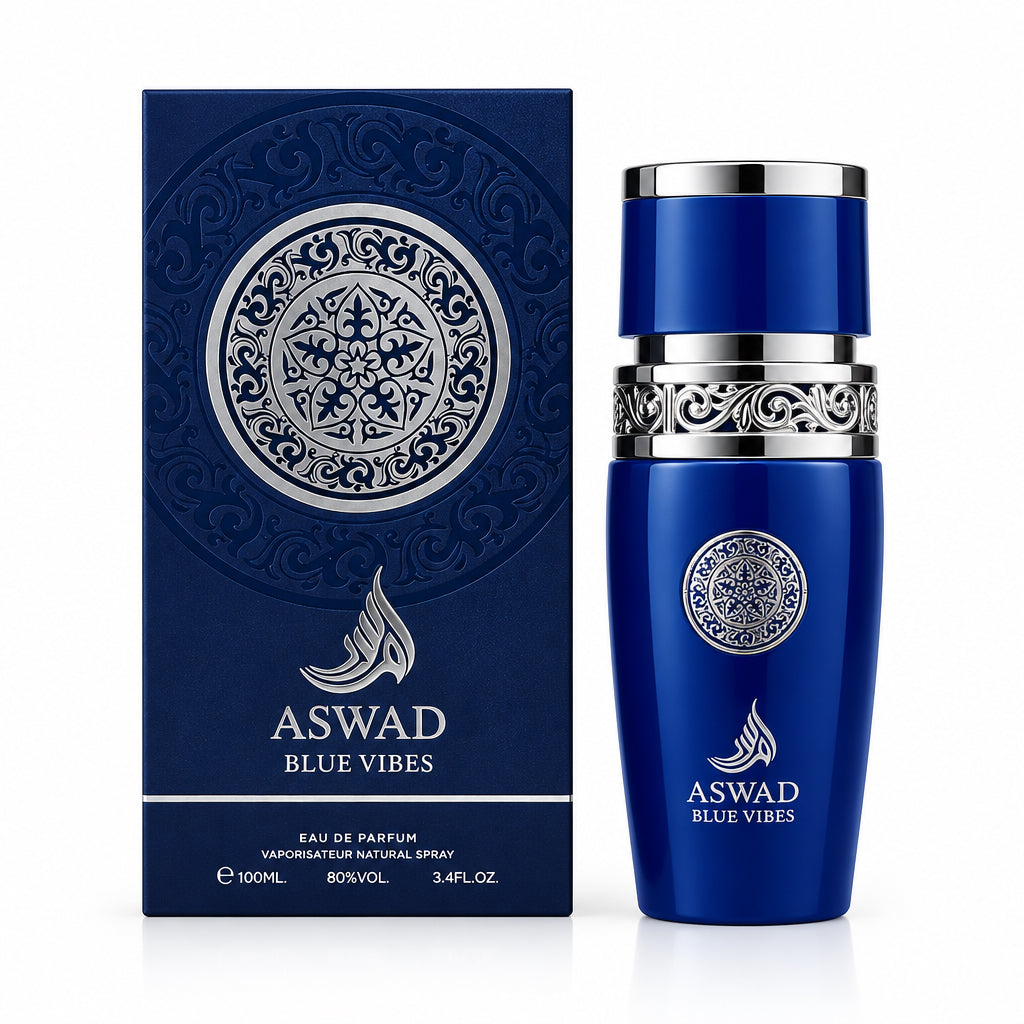 ASWAD BLUE VIBES - PROFUMO ARABO EAU DE PARFUM. 100ml