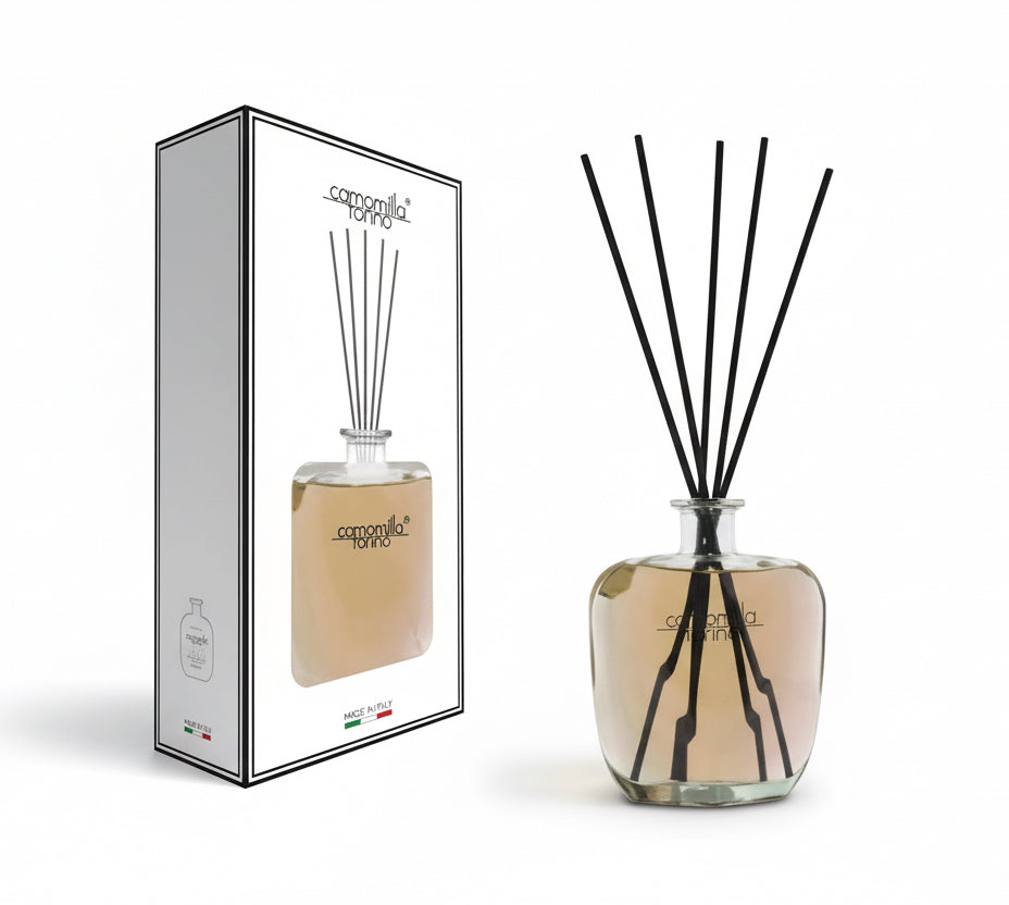 CAMOMILLA TORINO - DIFFUSORE DI PROFUMO A BASTONCINI MUSCHIO BIANCO. 700ml
