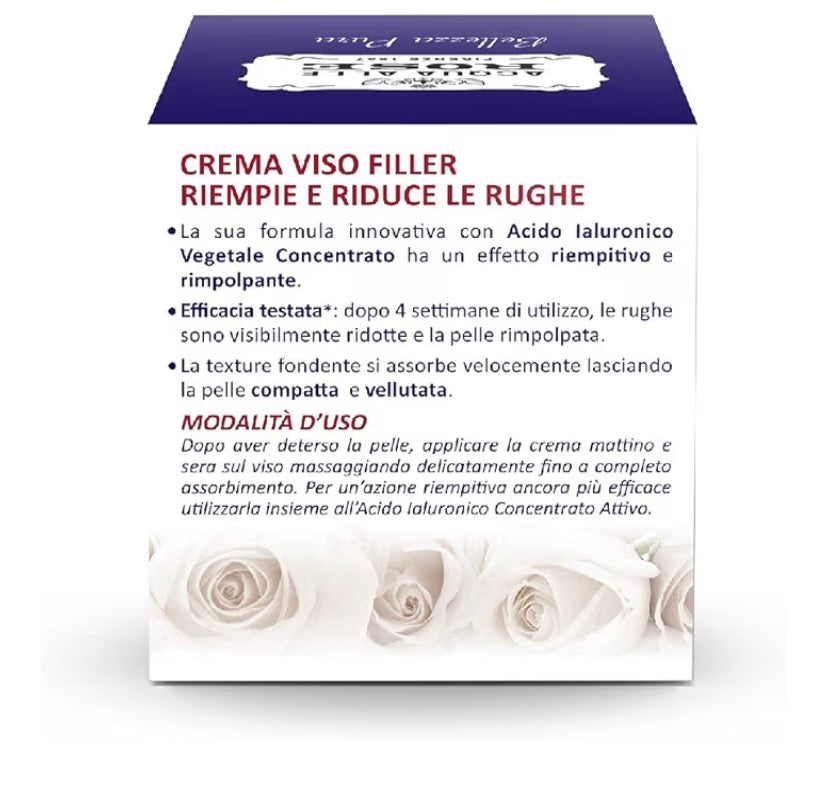 ACQUA ALLE ROSE,CREMA VISO CON ACIDO IALURONICO 50ml