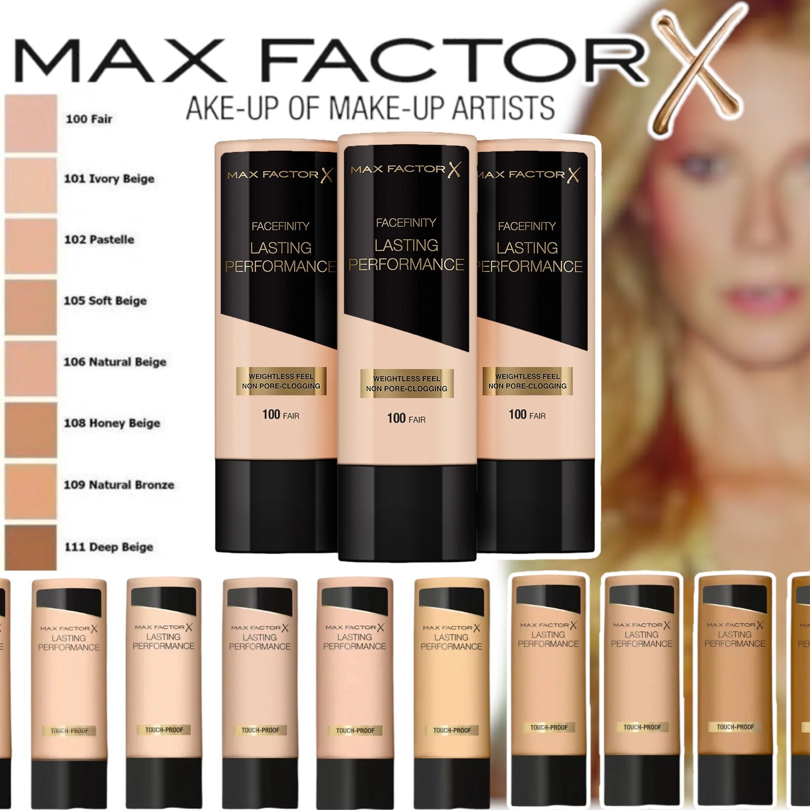 MAX FACTOR FONDOTINTA LIQUIDO LASTING PERFORMANCE