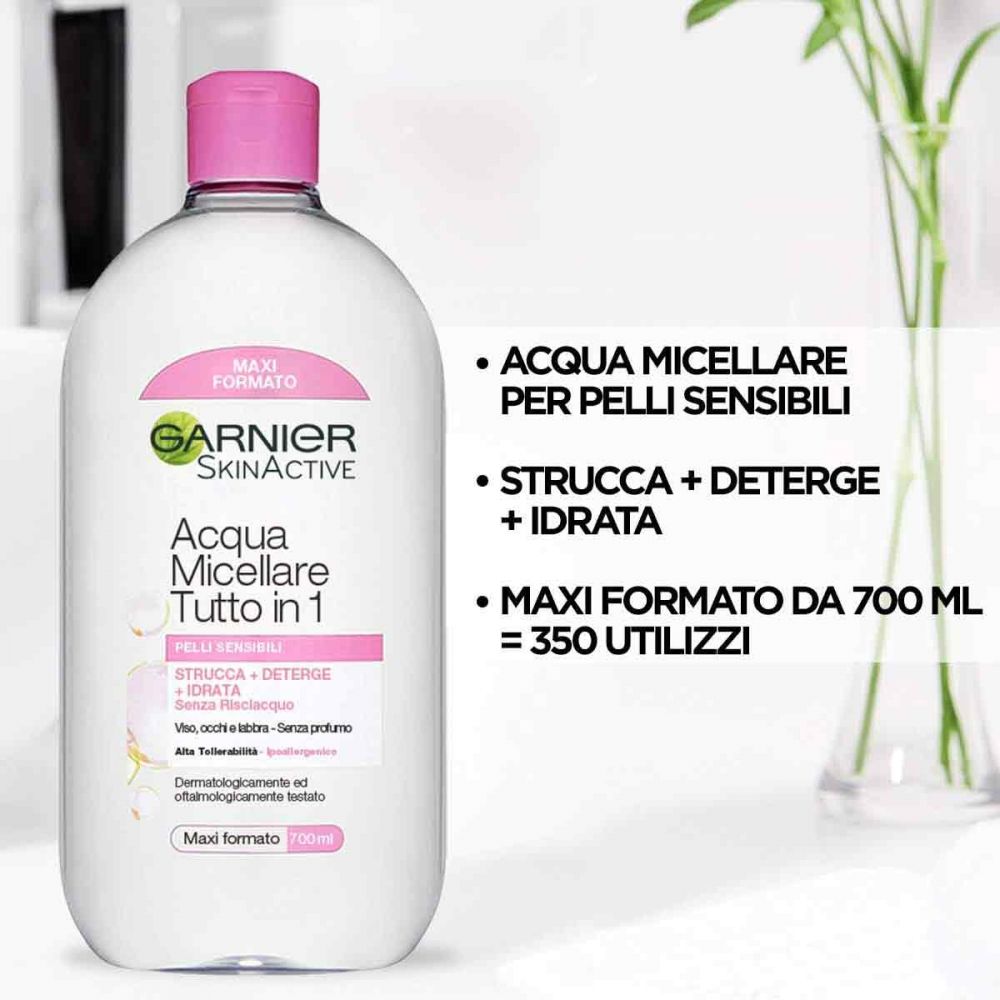 GARNIER- ACQUA MICELLARE PER PELLI SENSIBILI .700ml