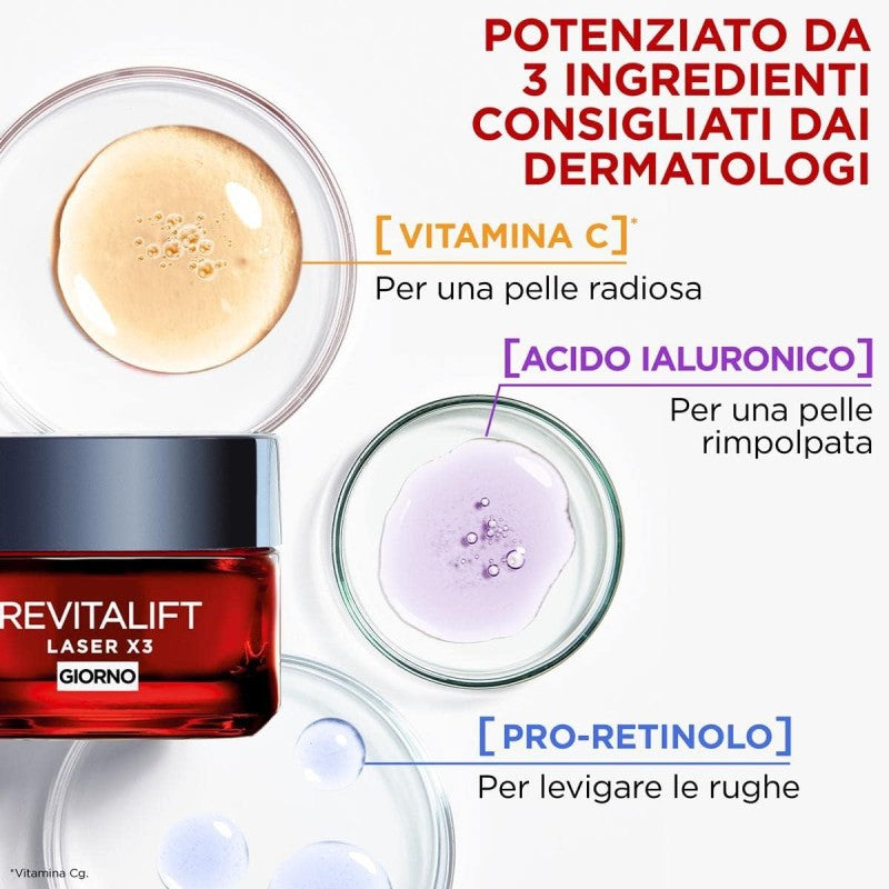 L’OREAL PARIS - CREMA VISO GIORNO REVITALIFT LASER. 50ml