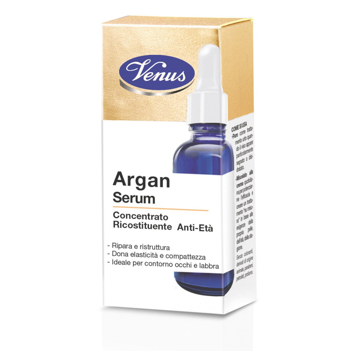 VENUS SIERO CONCENTRATO RICOSTITUENTE ANTI-ETÀ ARGAN. 30ml