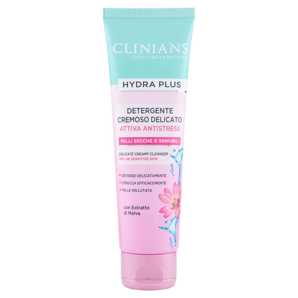 CLINIANS HYDRA PLUS DETERGENTE CREMOSO DELICATO ATTIVA ANTISTRESS PELLI SECCHE O SENSIBILI. 150ml