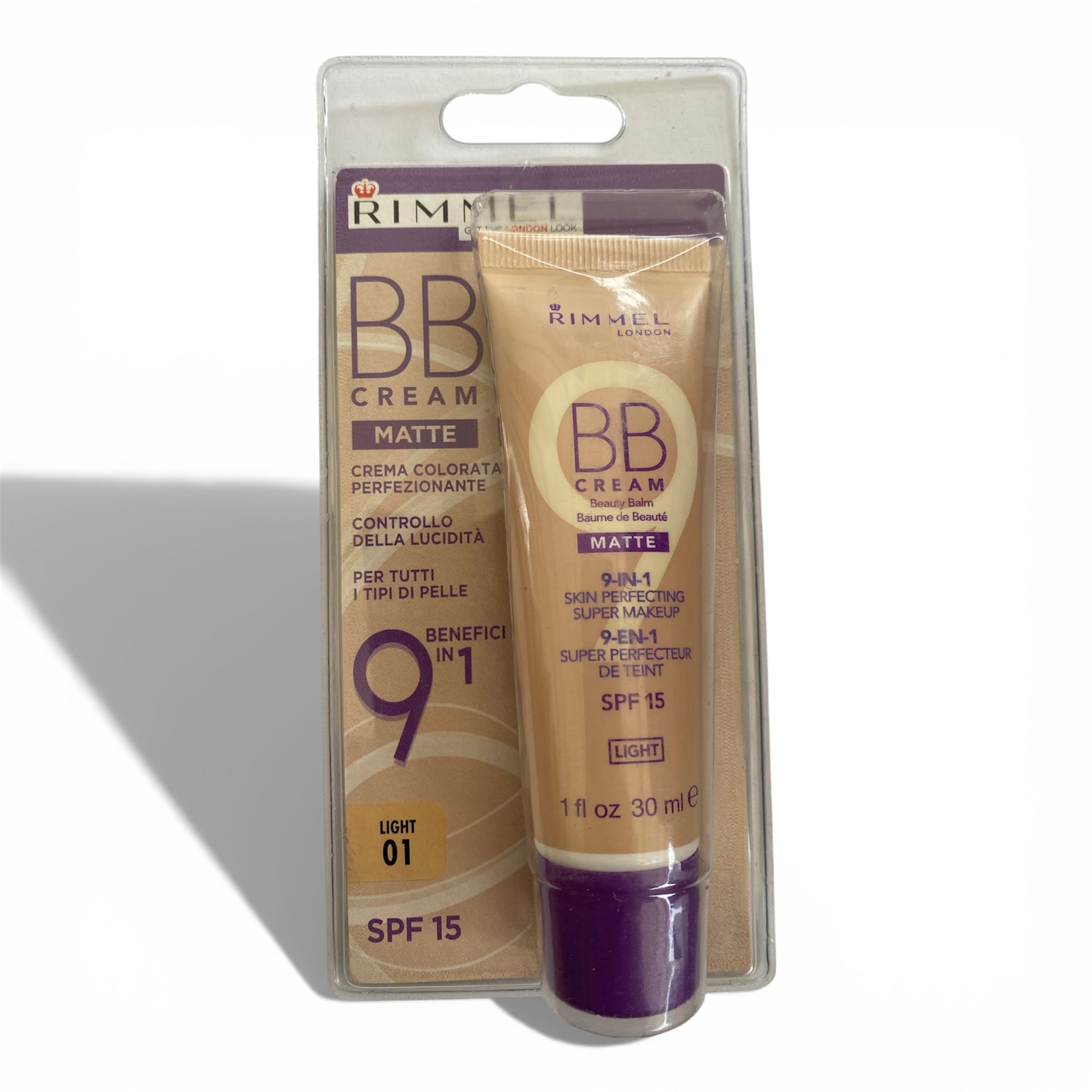 RIMMEL - BB CREAM MATTE 9IN 1. 30ml