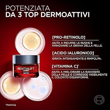 L’OREAL PARIS - CREMA VISO NOTTE REVITALIFT LASER. 50ml